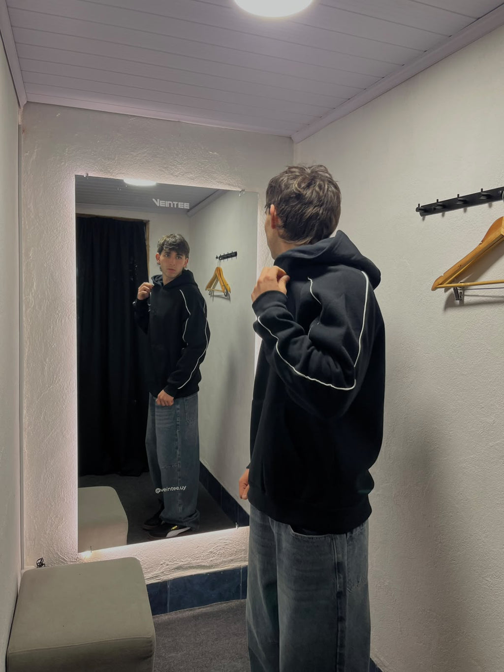 HOODIE OVERSIZE NEGRO